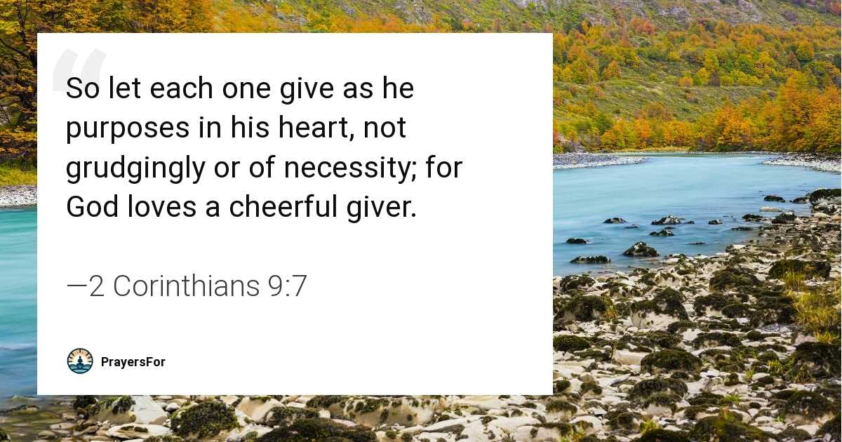 2 Corinthians 9:7