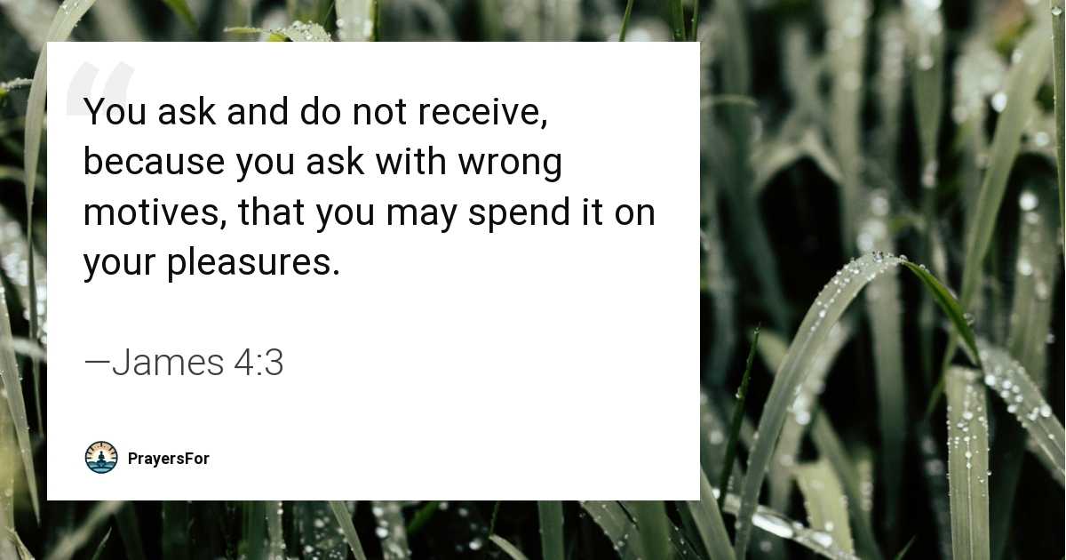 James 4:3