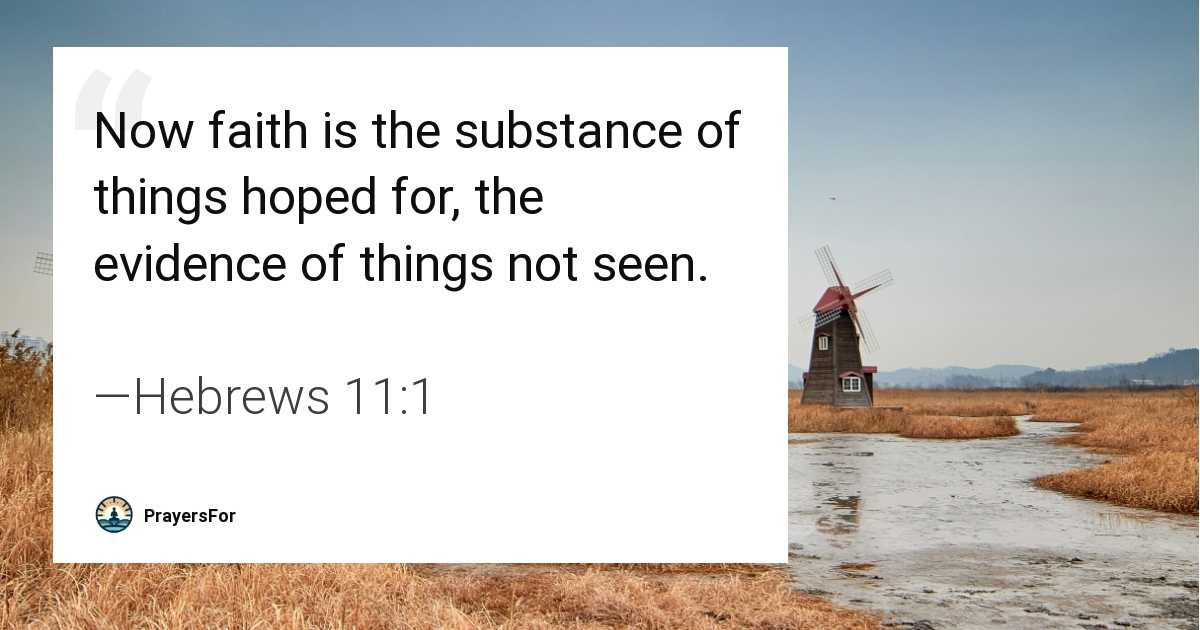 Hebrews 11:1
