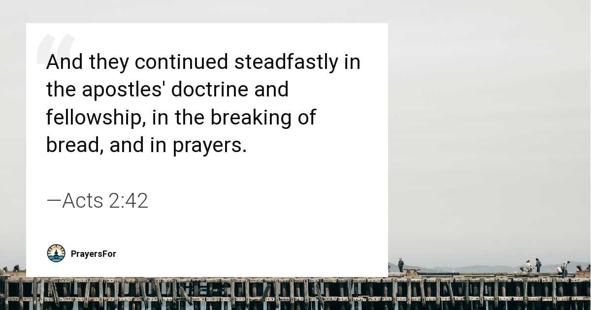 Acts 2:42