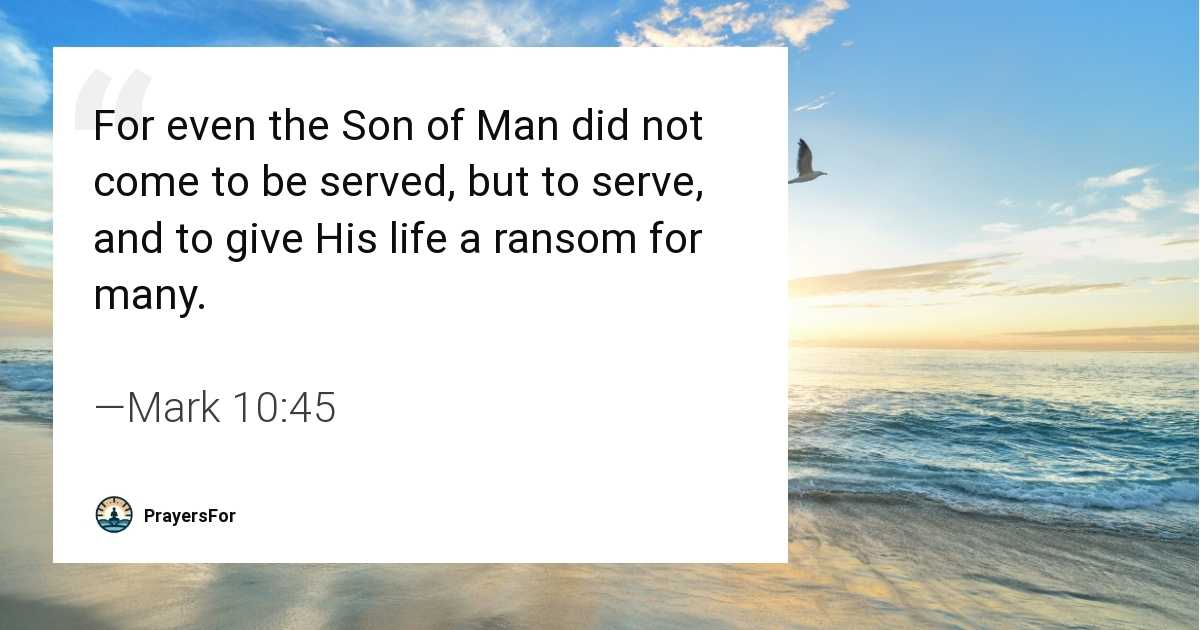 Mark 10:45