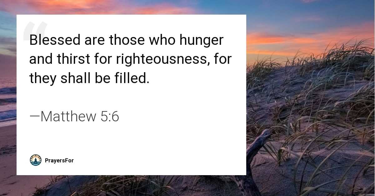 Matthew 5:6