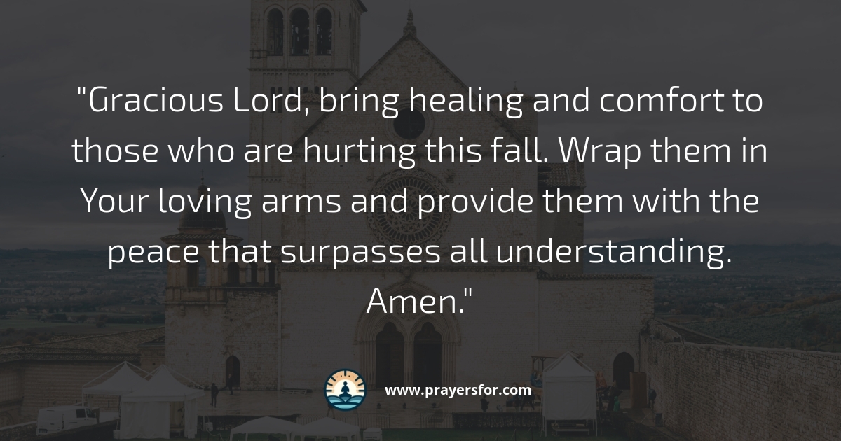 Prayers for autumn comfort, rest, and hope