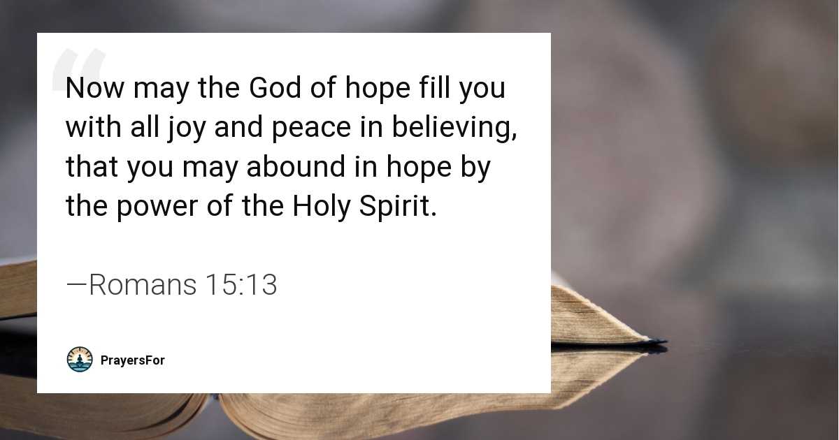 Romans 15:13