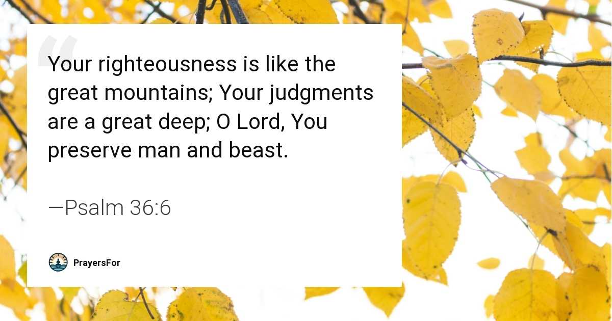 Psalm 36:6