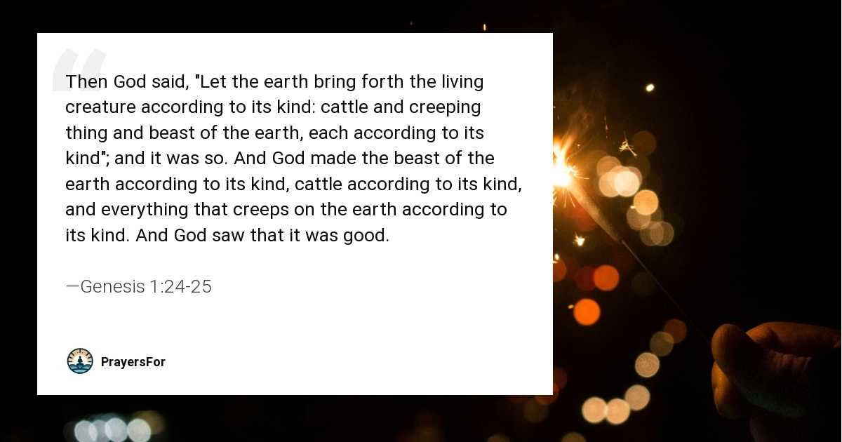 Genesis 1:24-25