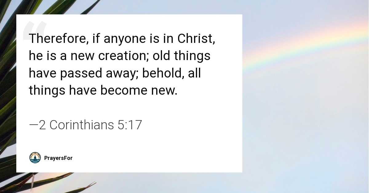 2 Corinthians 5:17