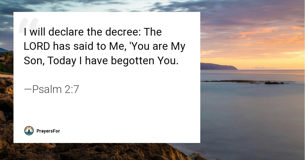 Psalm 2:7