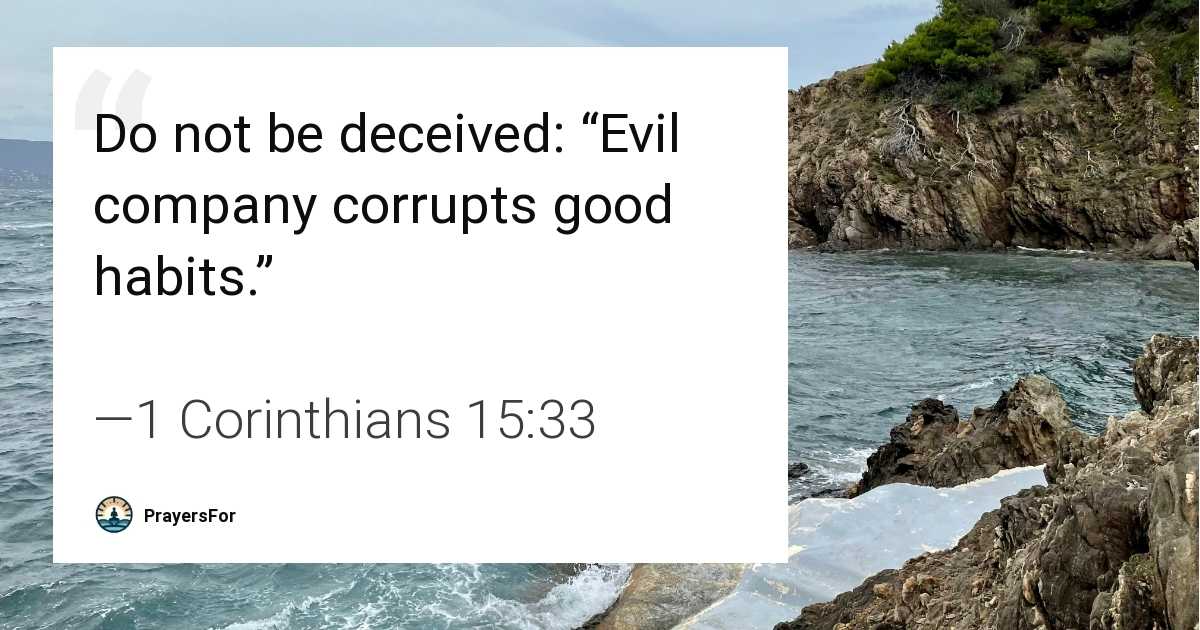 1 Corinthians 15:33