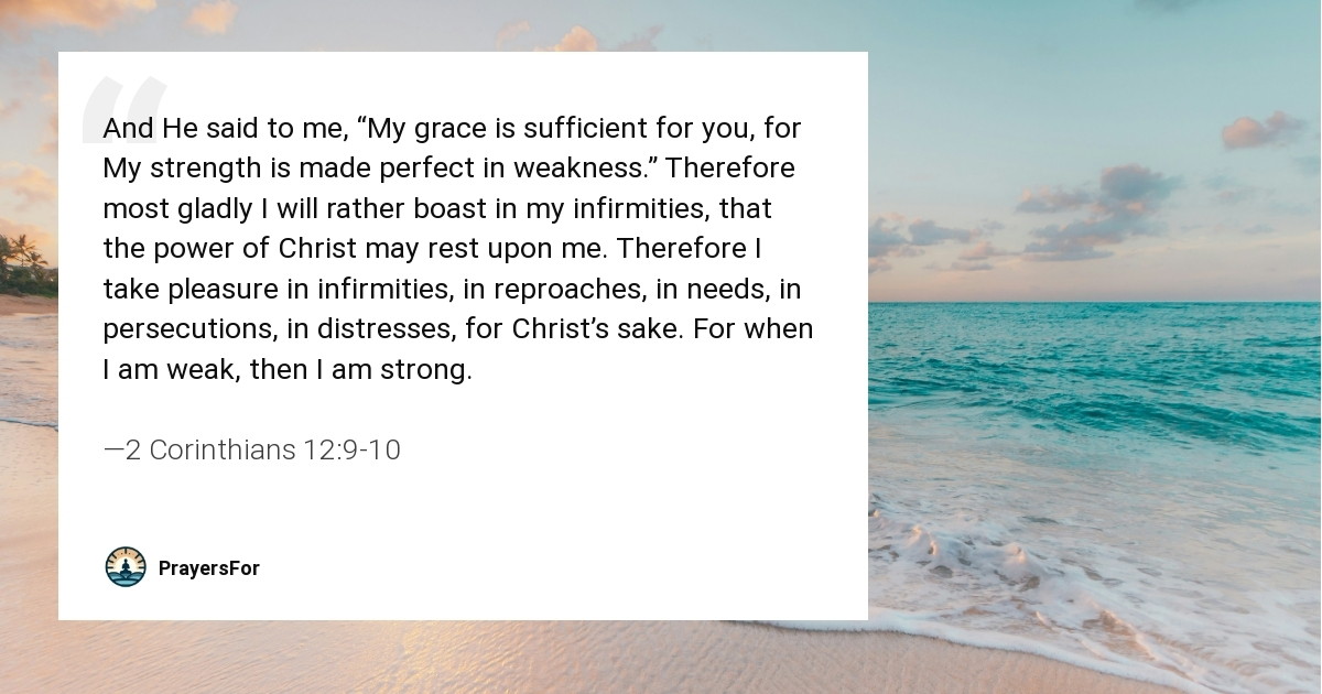 2 Corinthians 12:9-10
