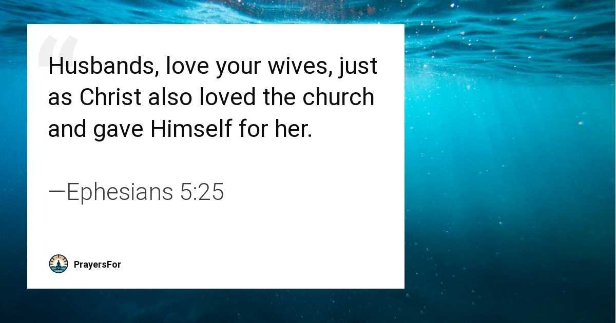 Ephesians 5:25