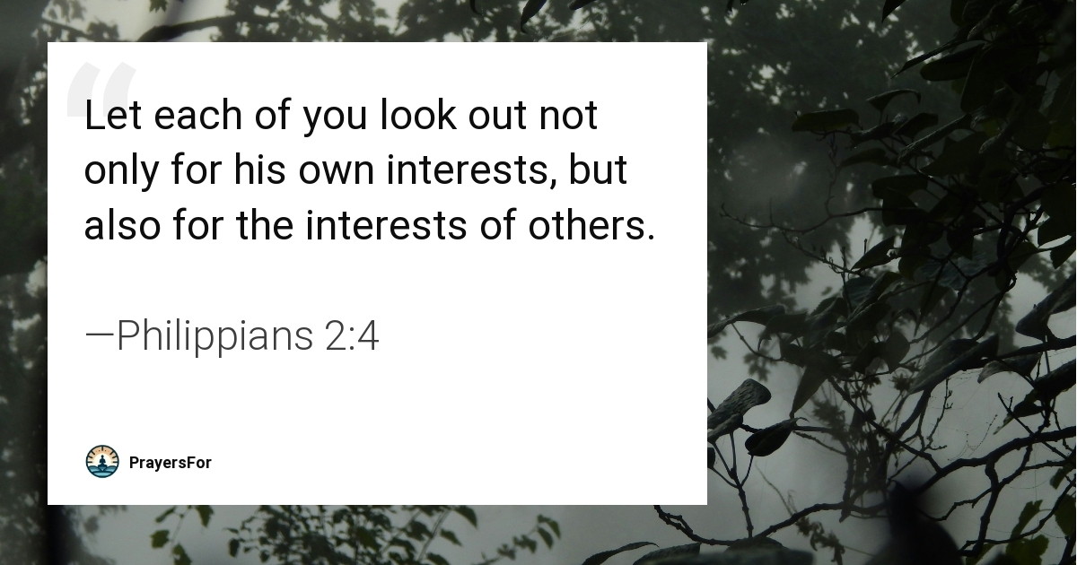 Philippians 2:4