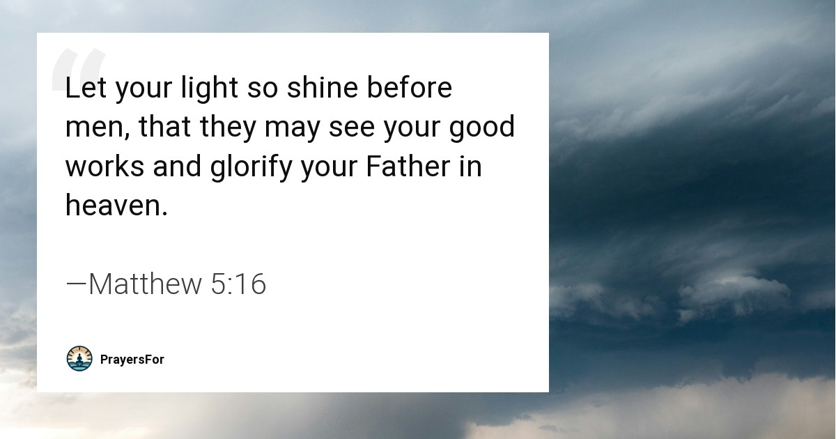 Matthew 5:16