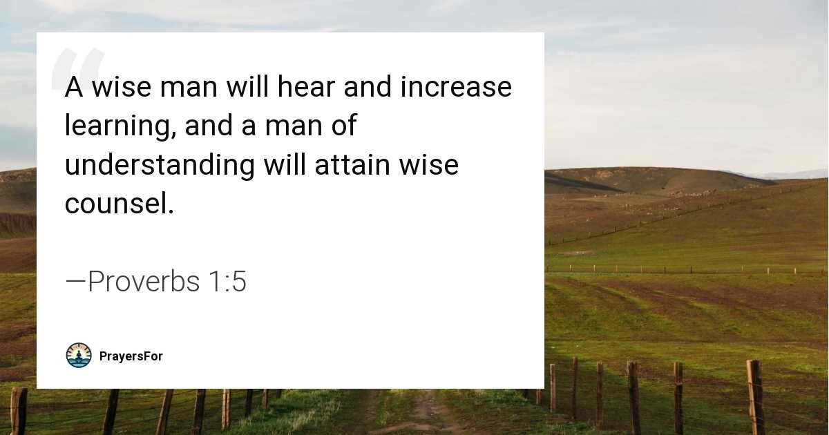 Proverbs 1:5