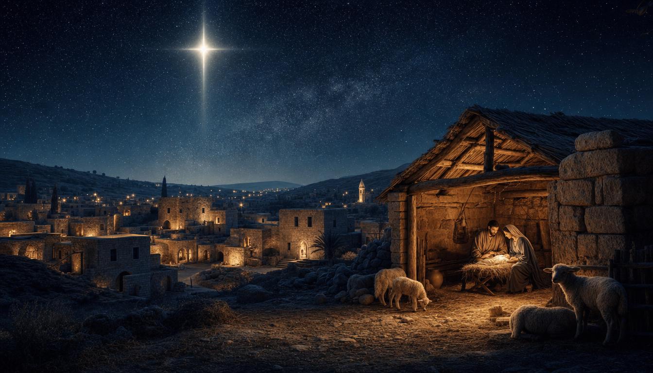 Bethlehem at the time of Jesus' birth representing the calendar era built around Christ's coming into the world