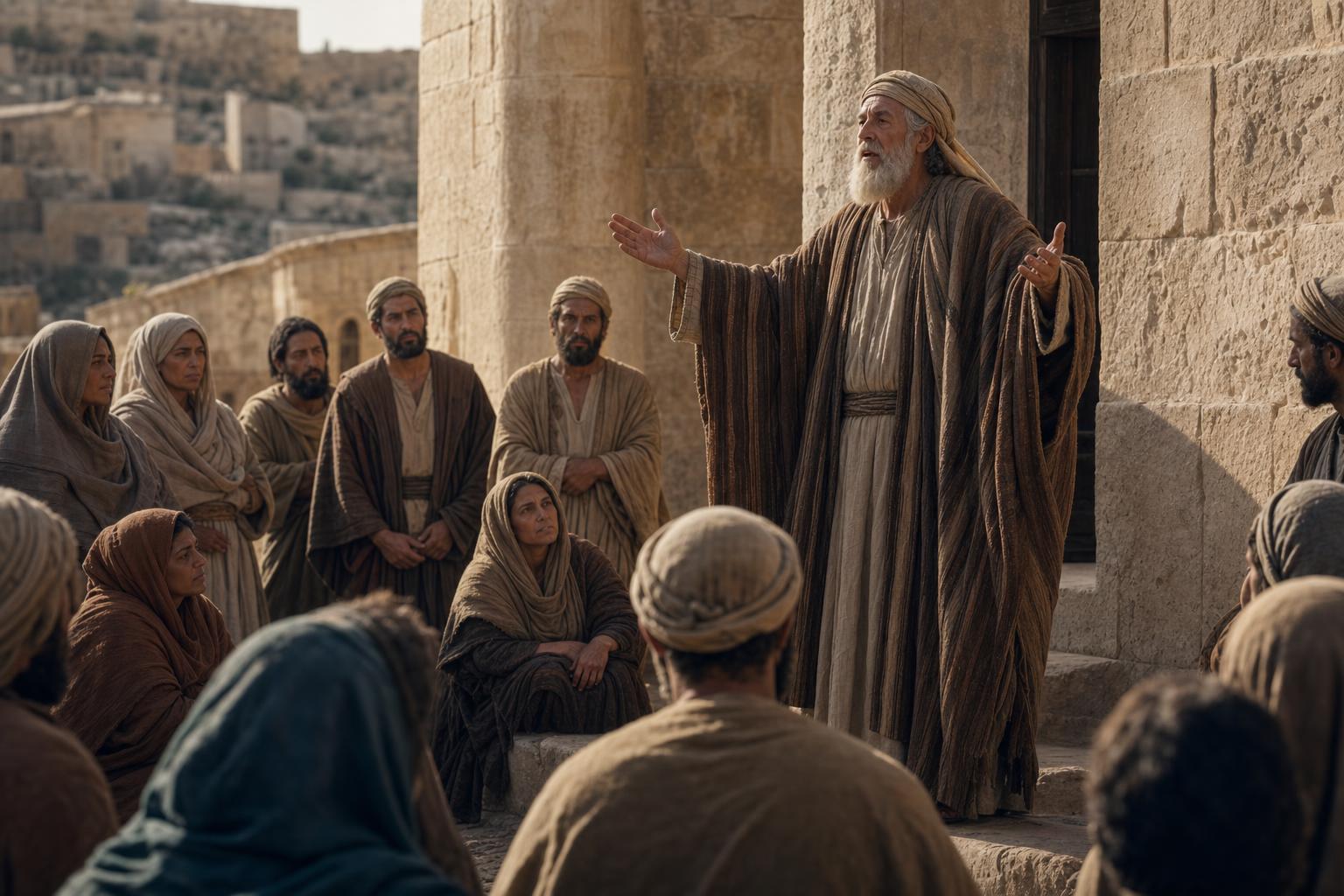 Prophet Isaiah warning Judah as biblical woes expose injustice and moral corruption