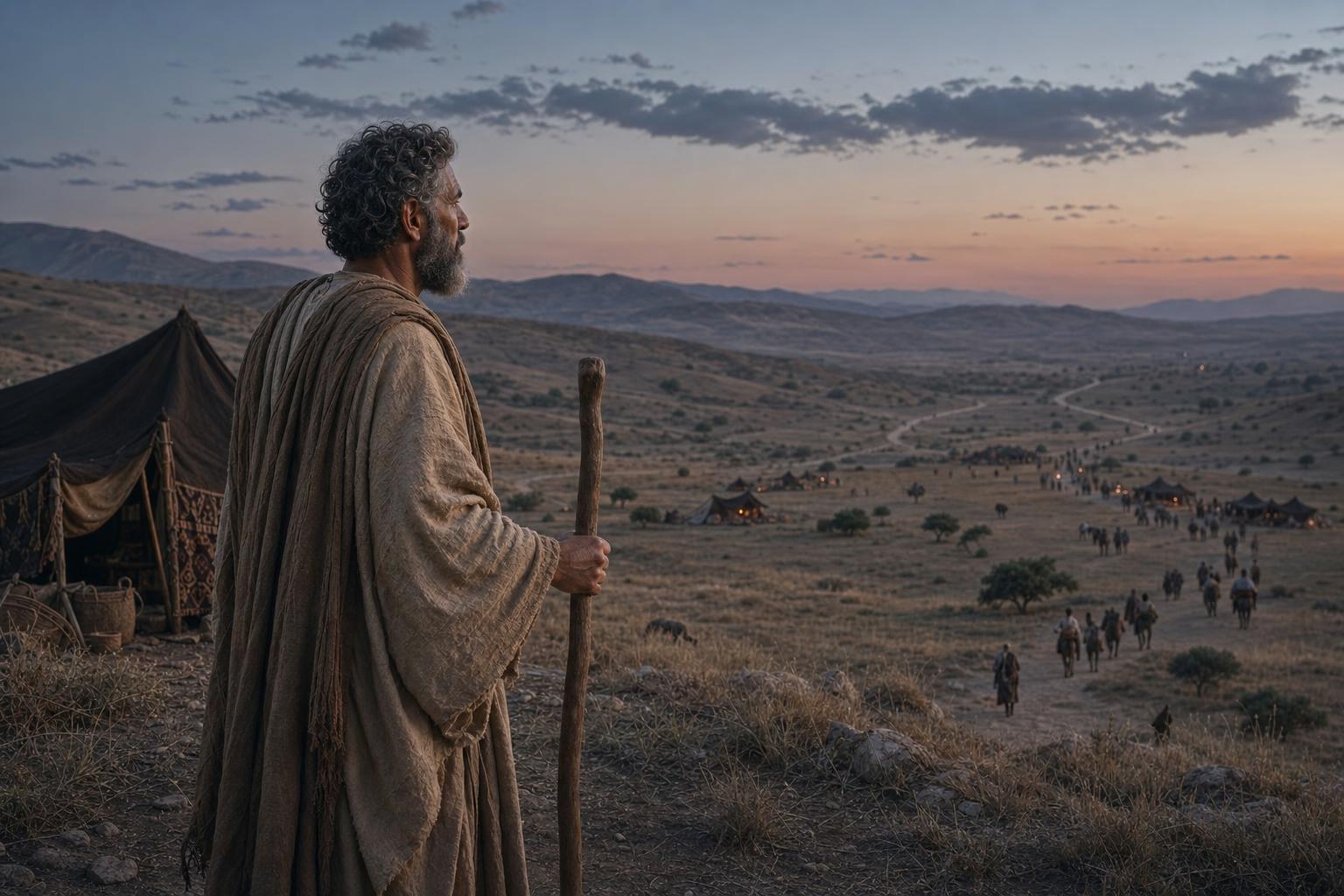Abraham looking toward many families and nations as God promises blessing beyond Israel