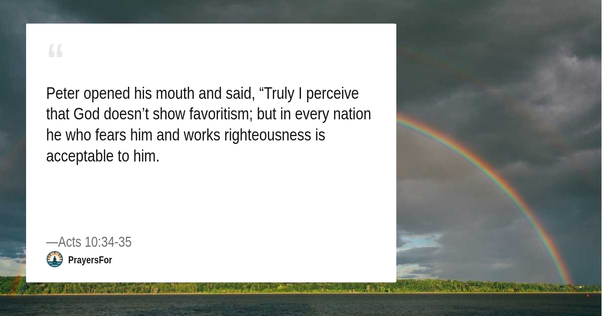 Acts 10:34-35 verse card