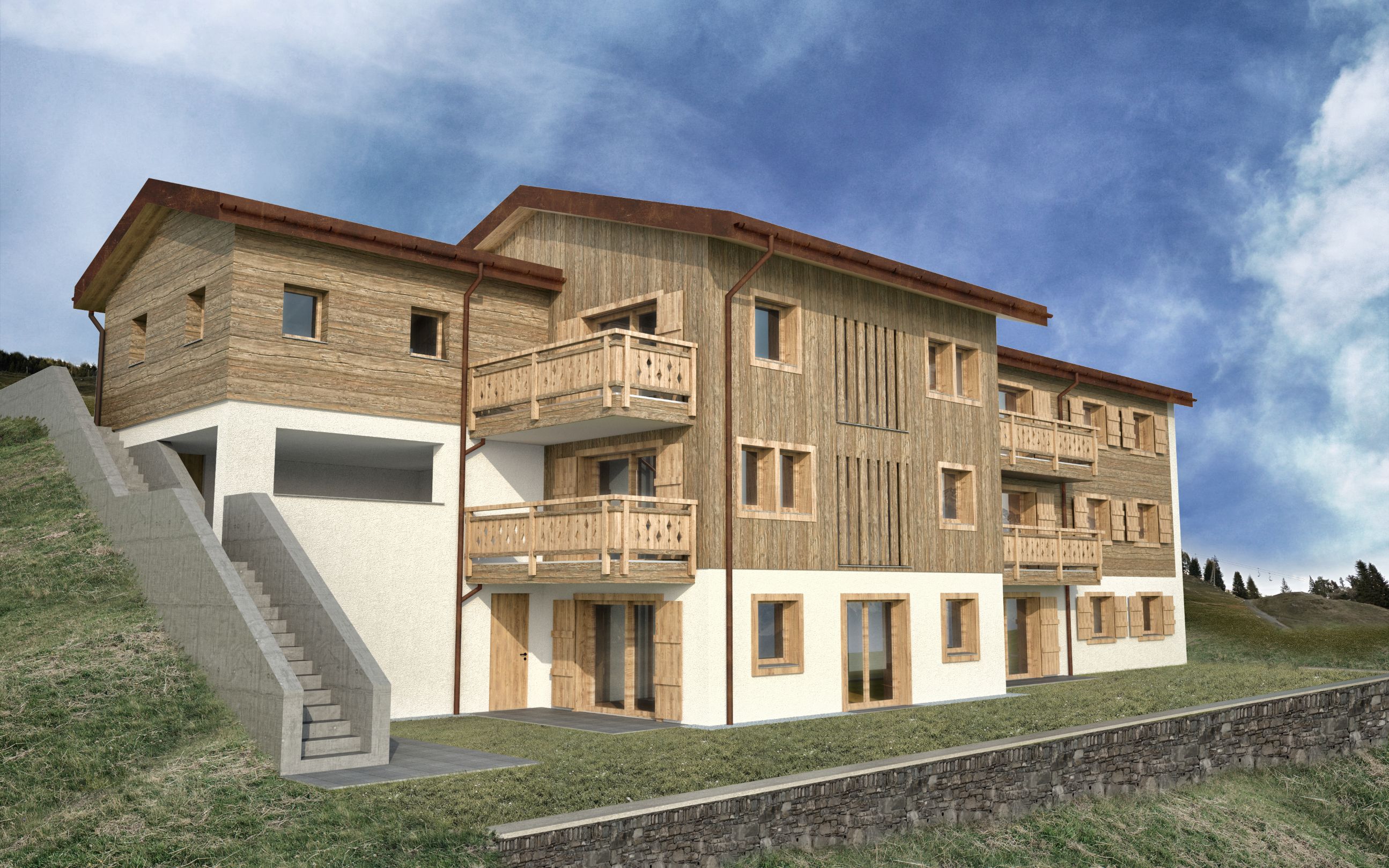 UM- UND NEUBAU 3-FAMILIENHAUS TGANTIENI LENZERHEIDE GR