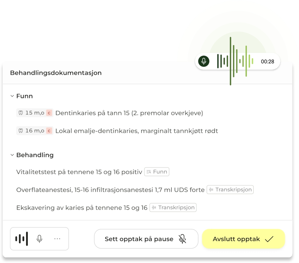 Beispielhaftes Interface der KI Dokumentation