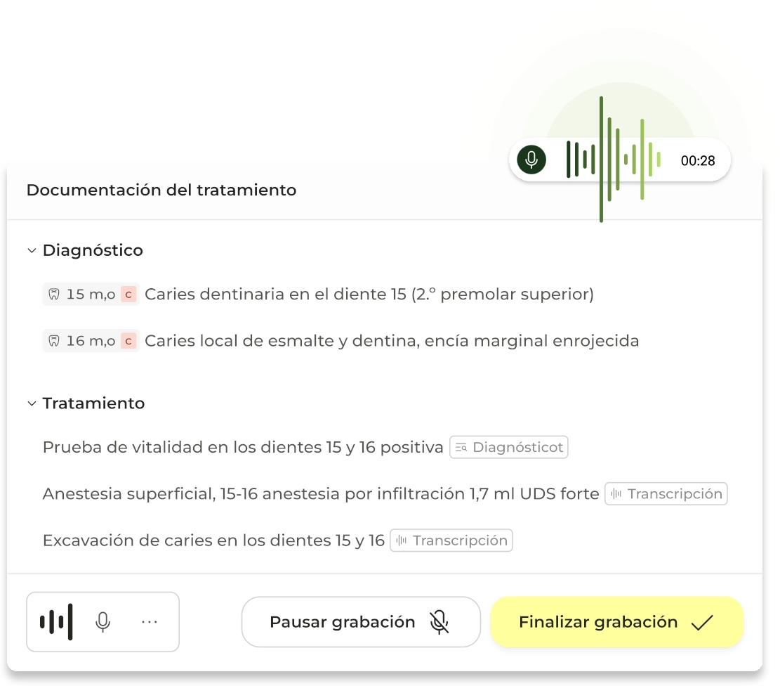 Beispielhaftes Interface der KI Dokumentation