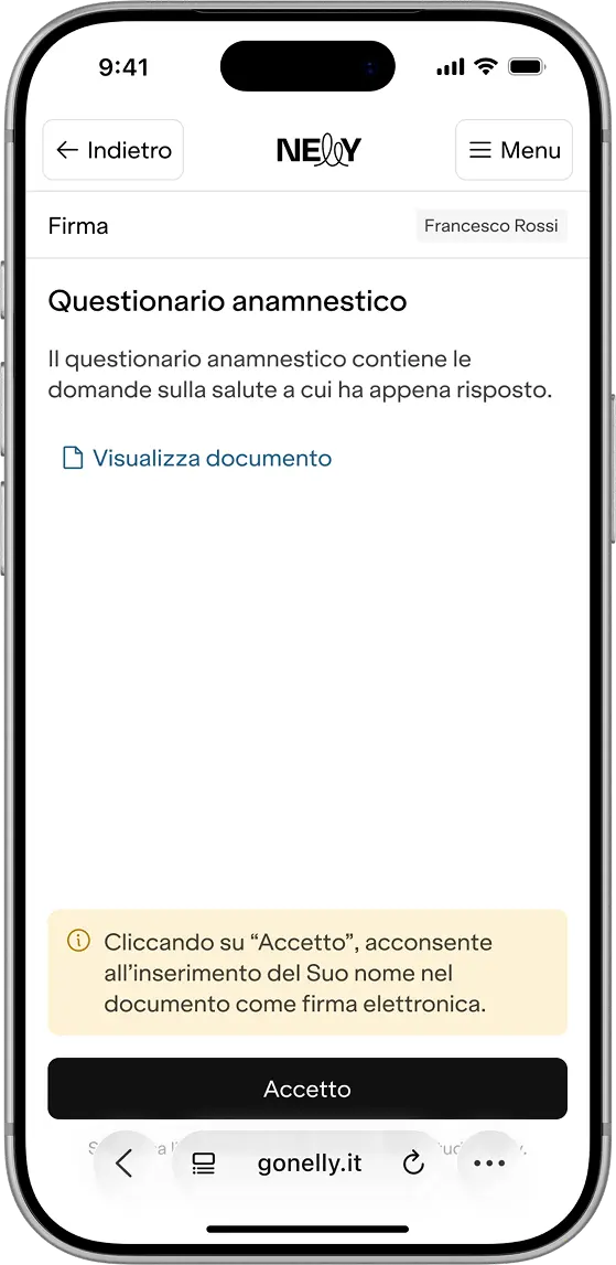 Firma digitale del consenso