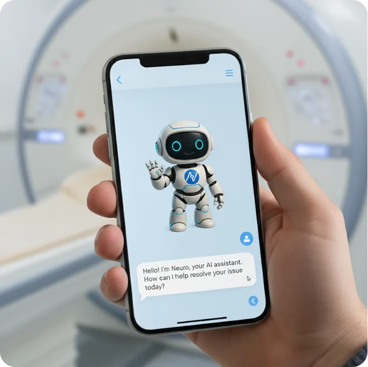 A guided Q&A pathway on a mobile device making it easy for a technician to triage an issue
