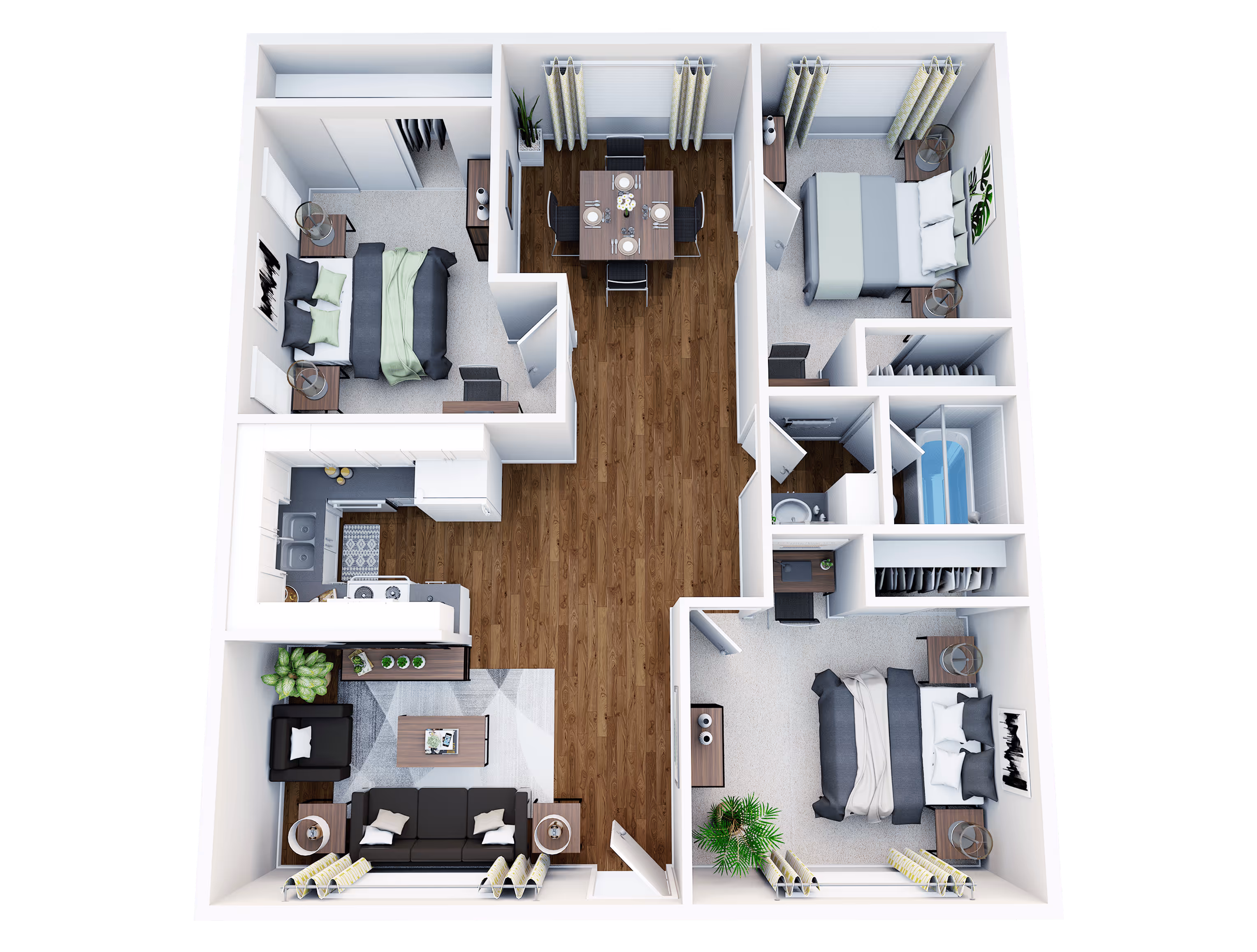 Apex: 3 x 1.5 A layout