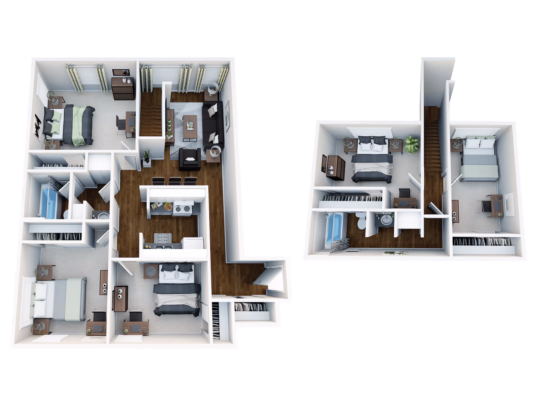 Apex: 5 x 2 Townhome layout