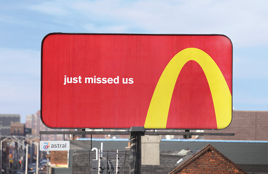 McDonald's Crops the Golden Arches to Direct You to the Closest Restaurant