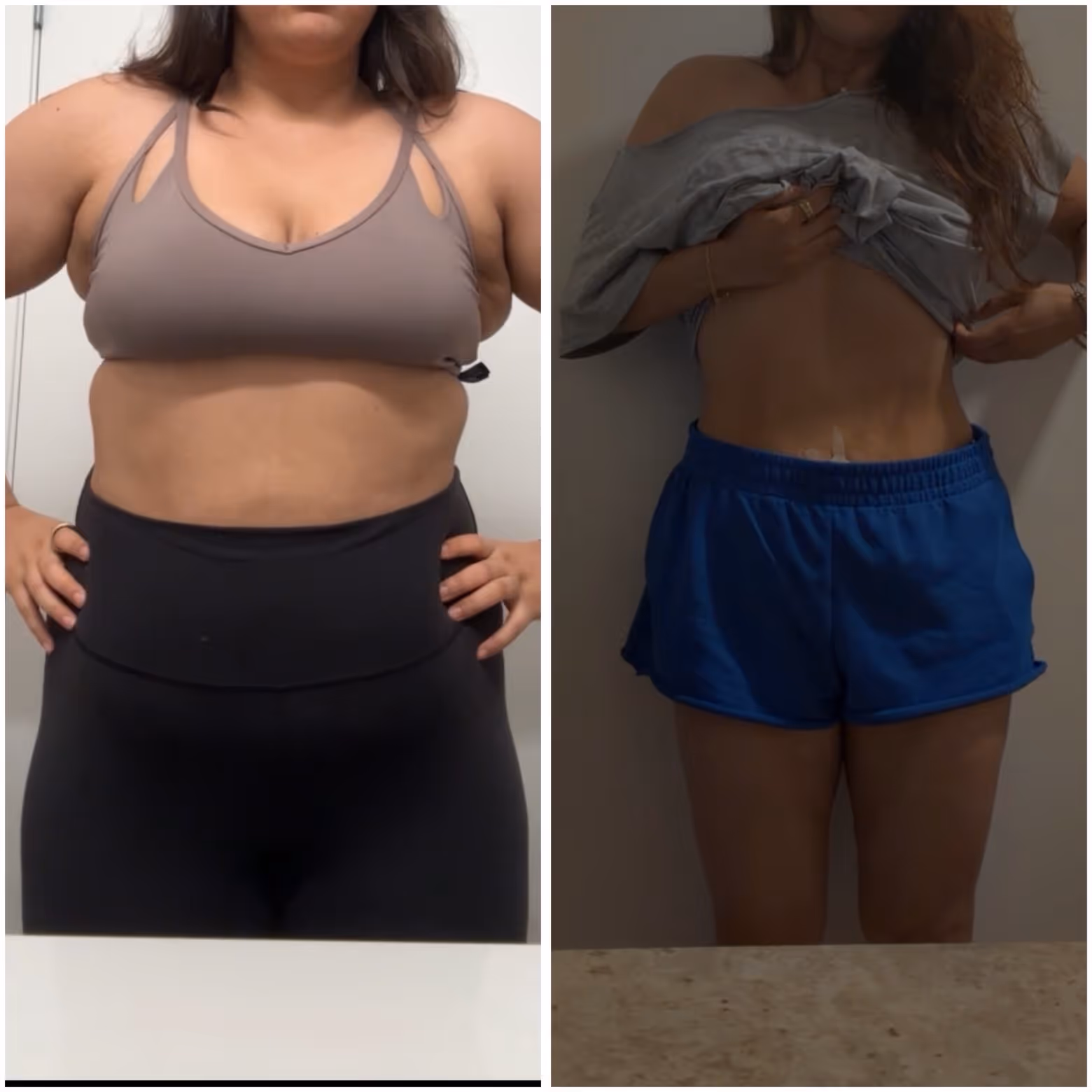 Front view: Rup before and after working with Jeremy Svik