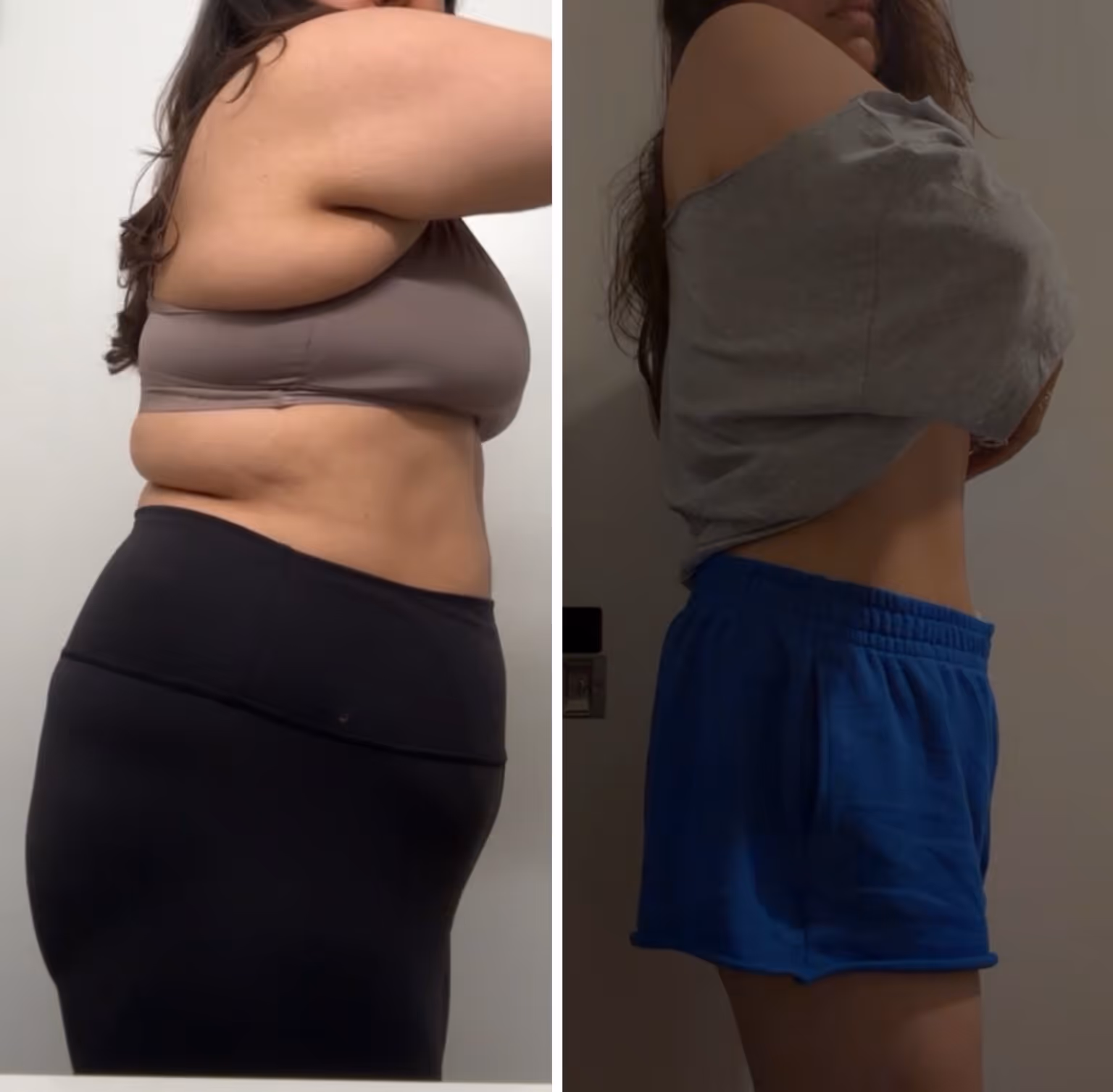 Side view: Rup before and after working with Jeremy Svik