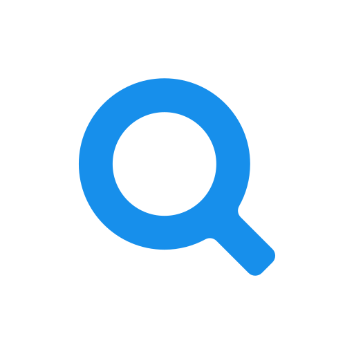 Magnifying glass icon representing search function.