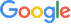 Google logo with multicolored letters.