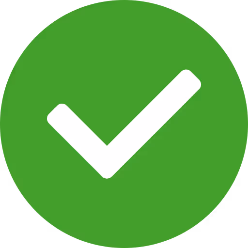 Green circle check