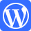 Blue Wordpress Logo