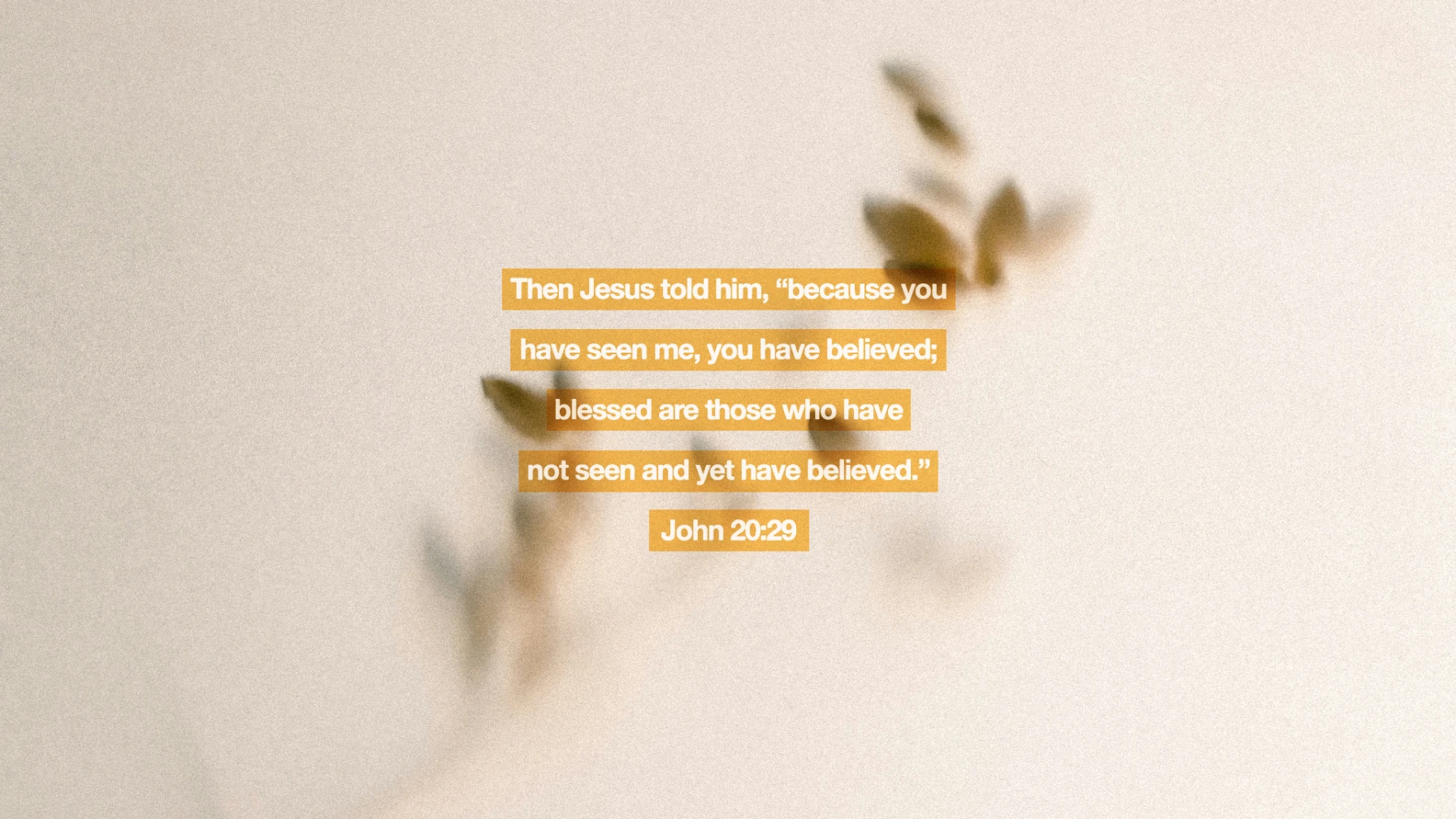 Blessed Are Those