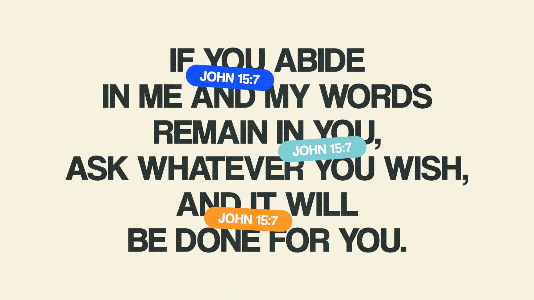 If You Abide In Me