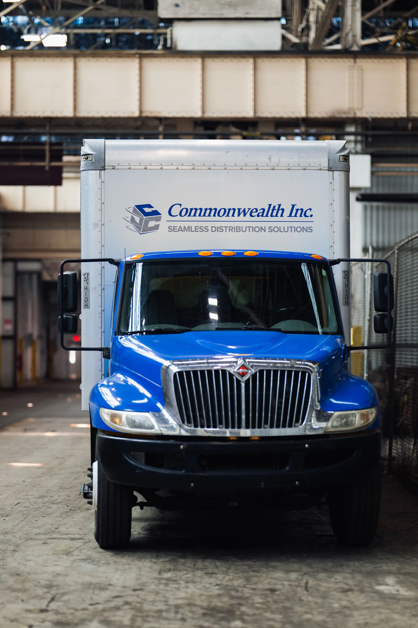 Commonwealth Inc truck front view at Fairfield facility