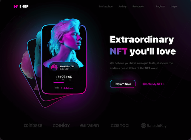 nft web design and web development by Mustapha Mushi