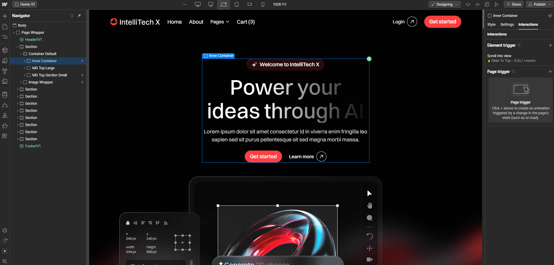 Animations - IntelliTech X Webflow Template