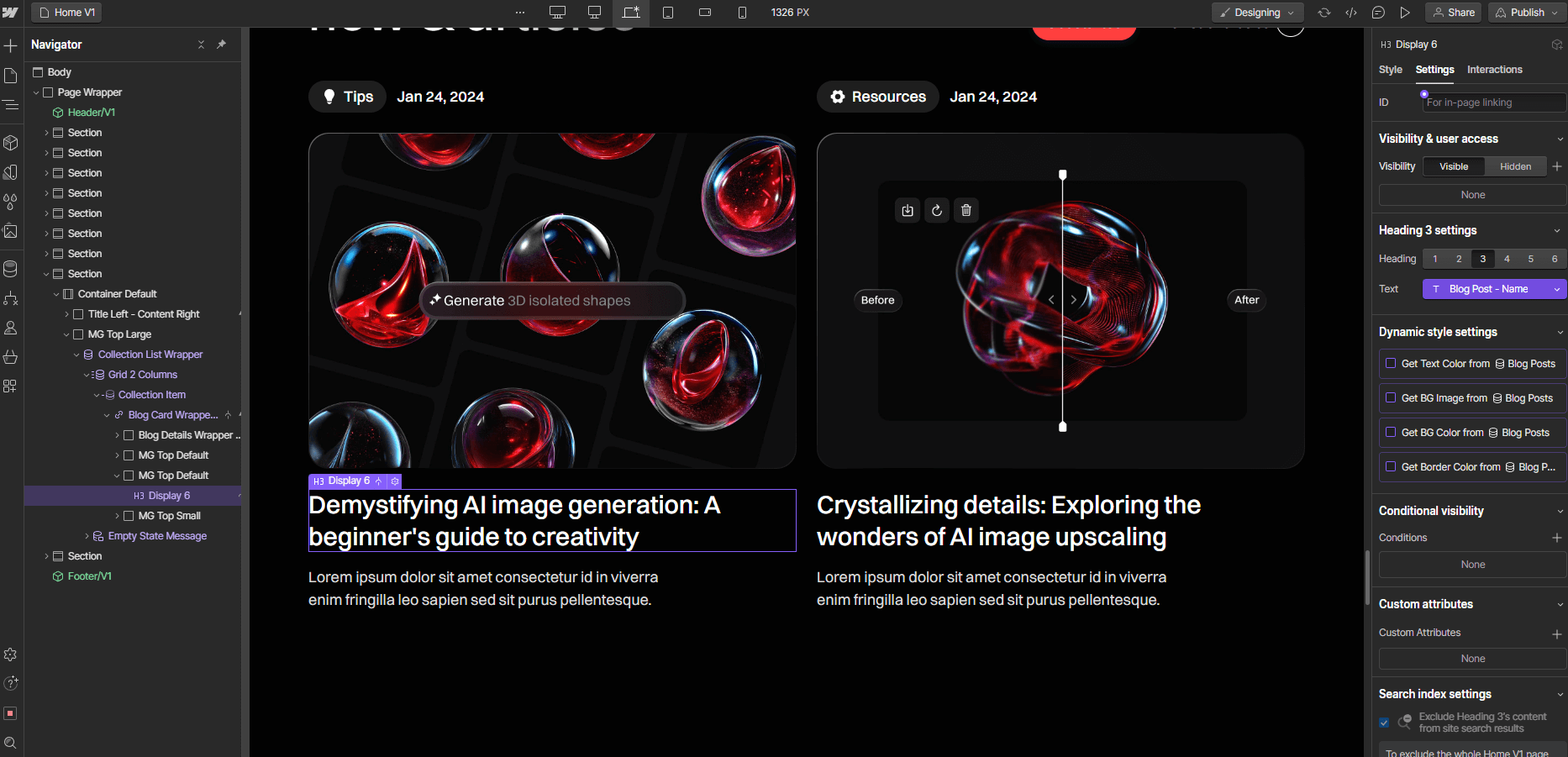 CMS Content - IntelliTech X Webflow Template
