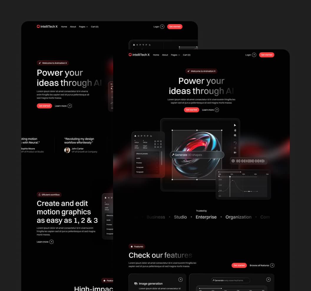 IntelliTech X -  Pages - Motion Design System Webflow Template