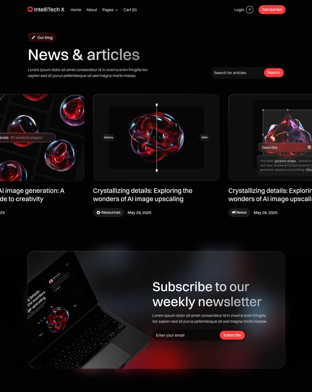 IntelliTech X - Blog V3 Page - Motion Design System Webflow Template