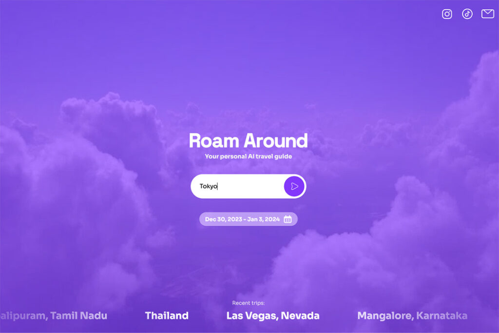 AI เครื่องมือวางแผน: RoamAround