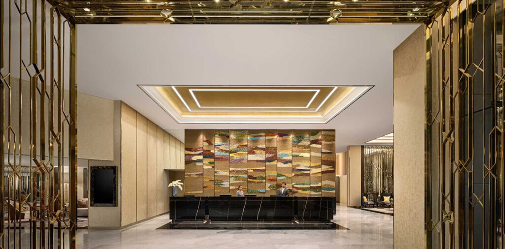 Lobby at the Chatrium Grand Bangkok.