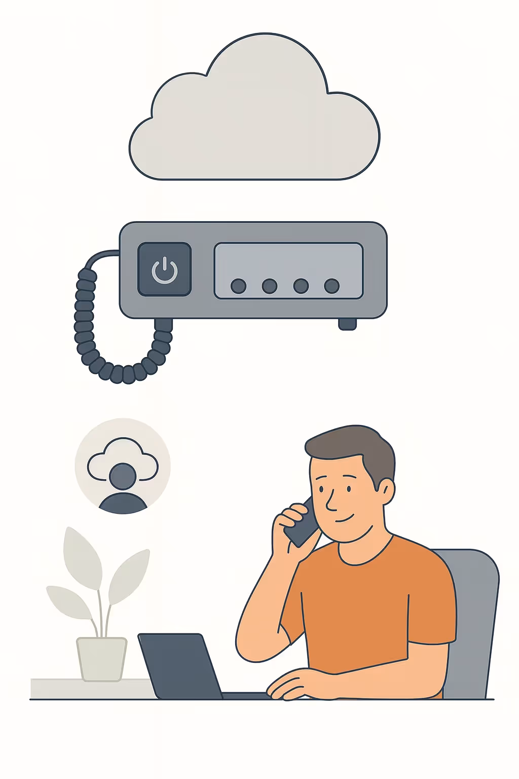 cloud communication means
