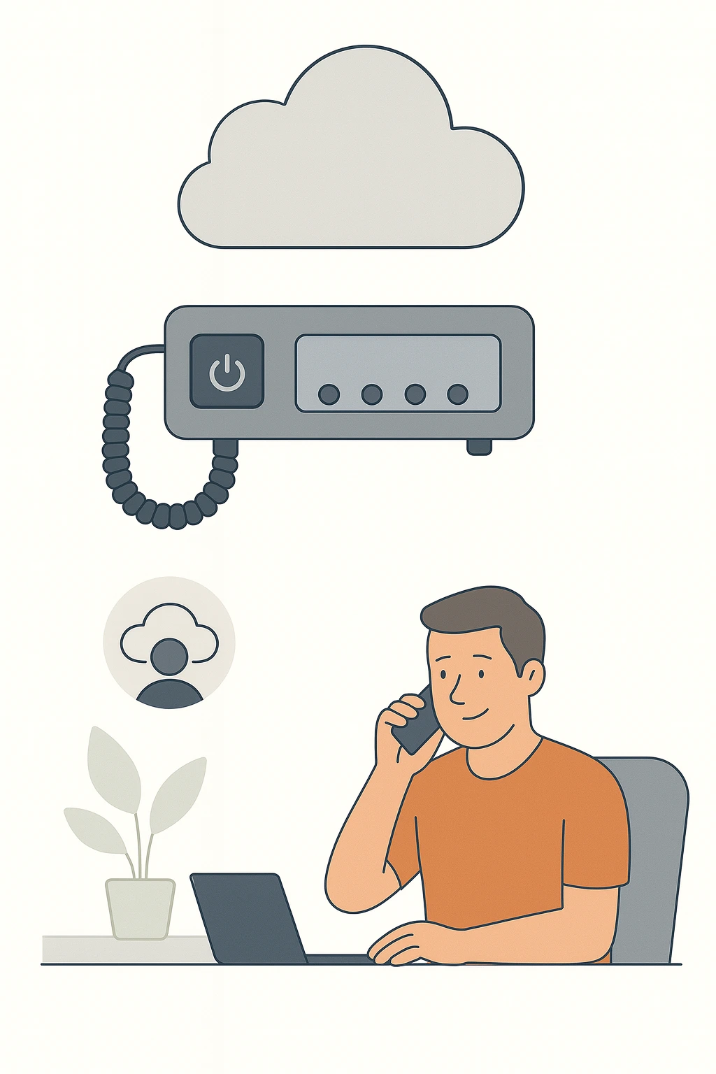 cloud communication means