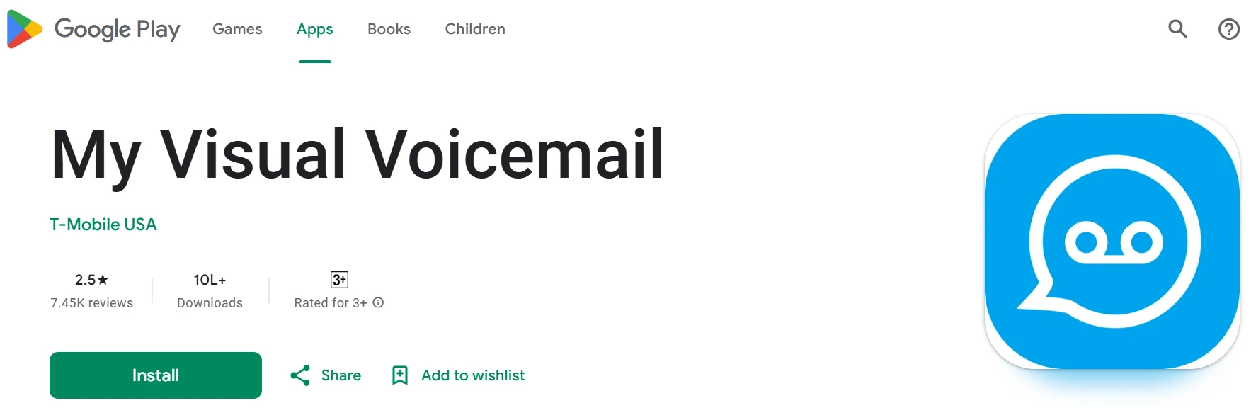 My visual voicemail