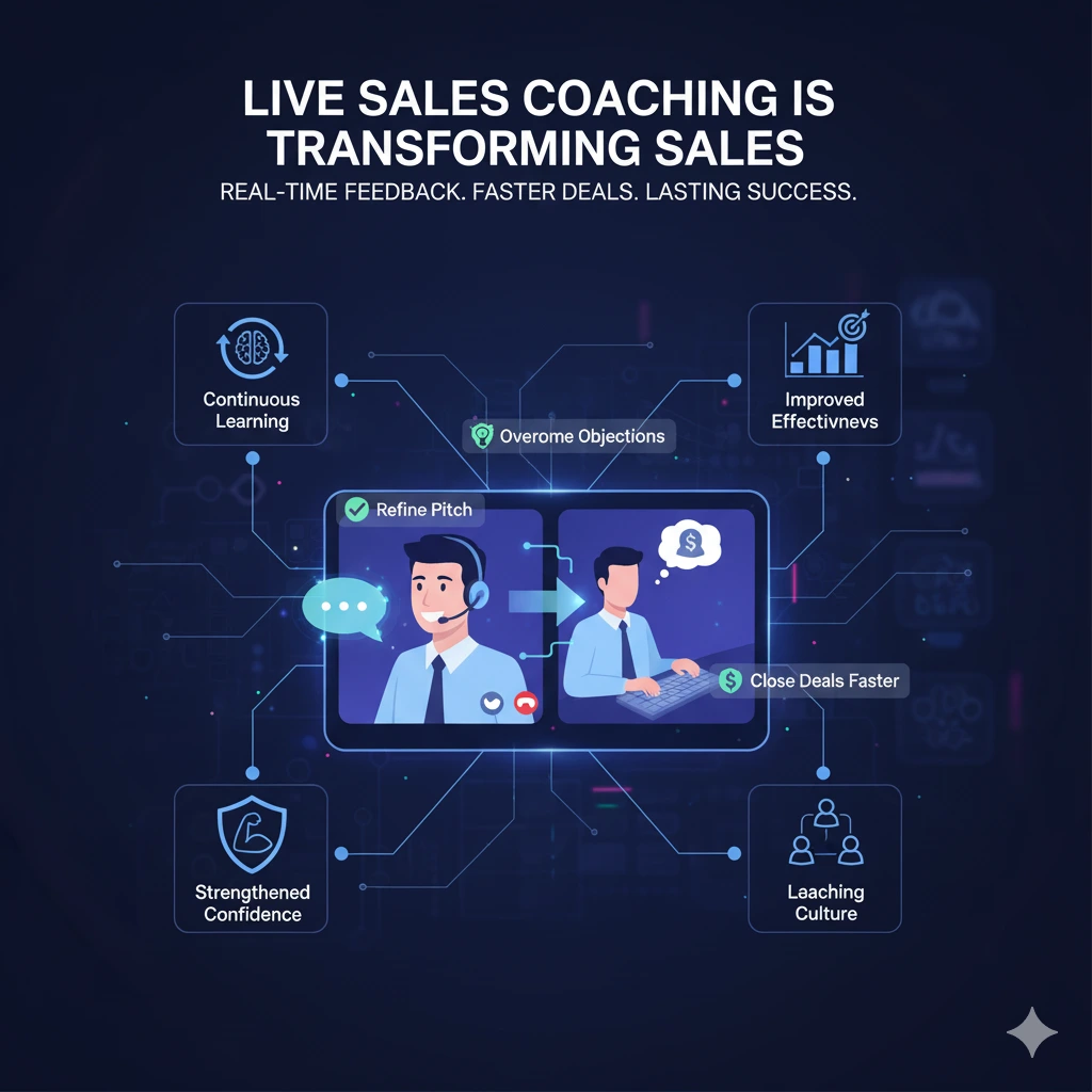 Live sales coaching